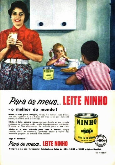 Propaganda do Leite Ninho - 1959